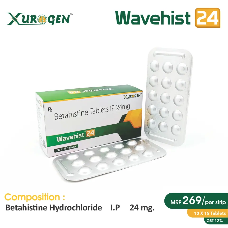 Betahistine (24mg) Wavehist 24 Tablet at best price in PCD Pharma Franchise for Meniere